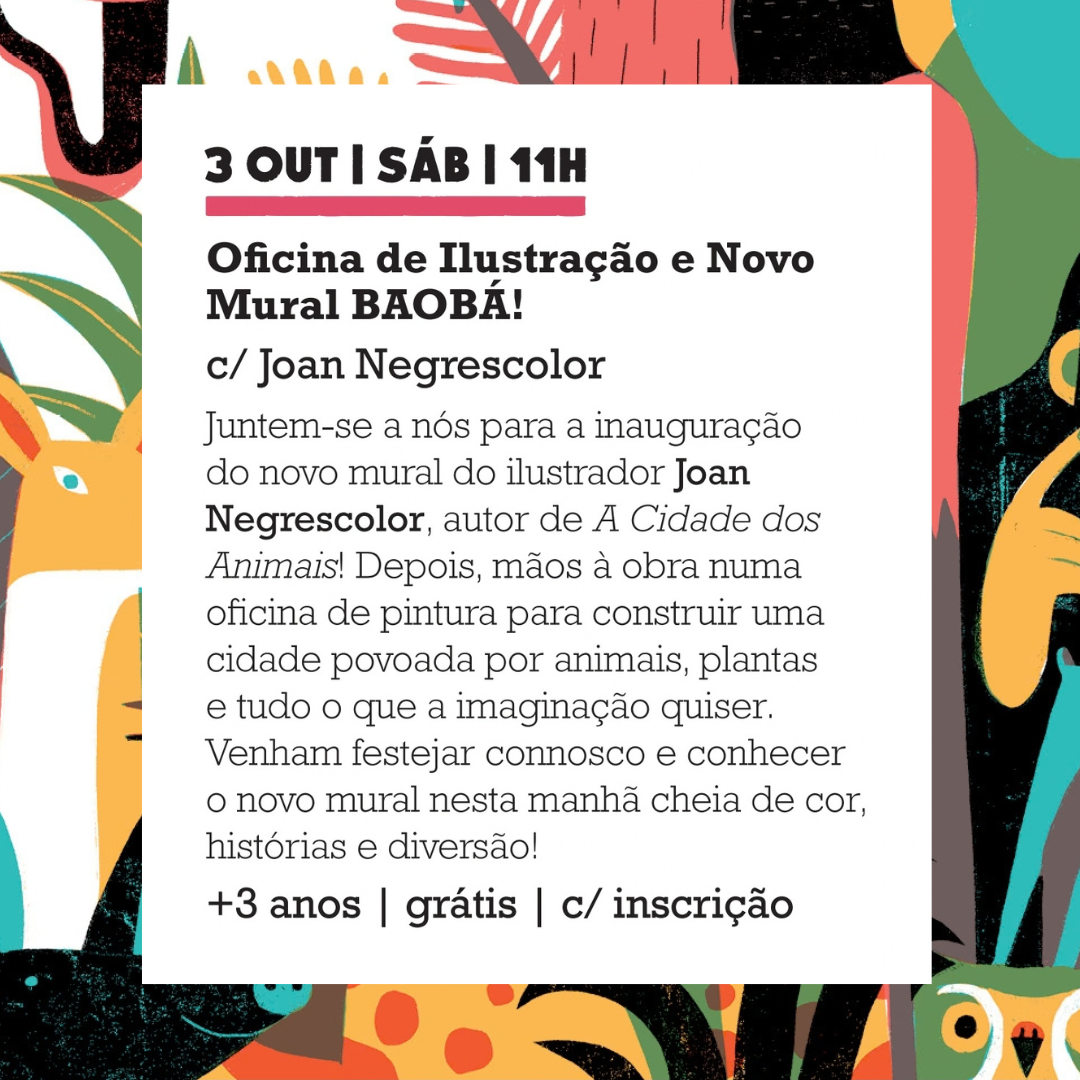 Oficina de Ilustração e Novo Mural BAOBÁ!